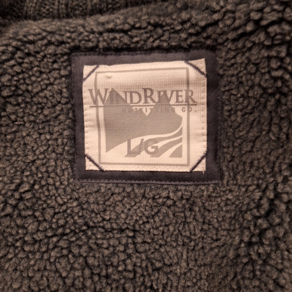 WindRiver Mens Zip up Jacket - Large grey, wool blend - Picture 4 of 5